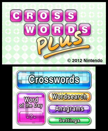 Crosswords Plus [Nintendo 3DS] Nintendo 3DS Video Game Nintendo   