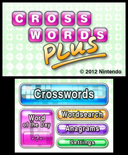 Crosswords Plus [Nintendo 3DS] Nintendo 3DS Video Game Nintendo   
