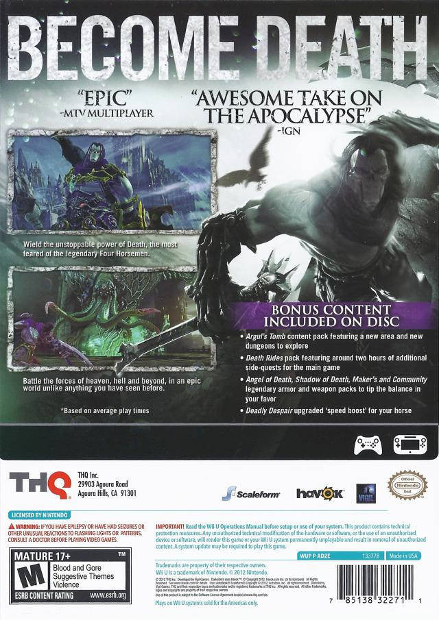 Darksiders II [Nintendo Wii U] Nintendo Wii U Video Game THQ Nordic   