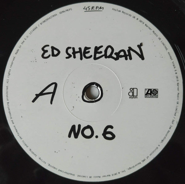 Ed Sheeran - No. 6 Collaborations Project [Audio Vinyl] Audio CD/Vinyl Atlantic Records   