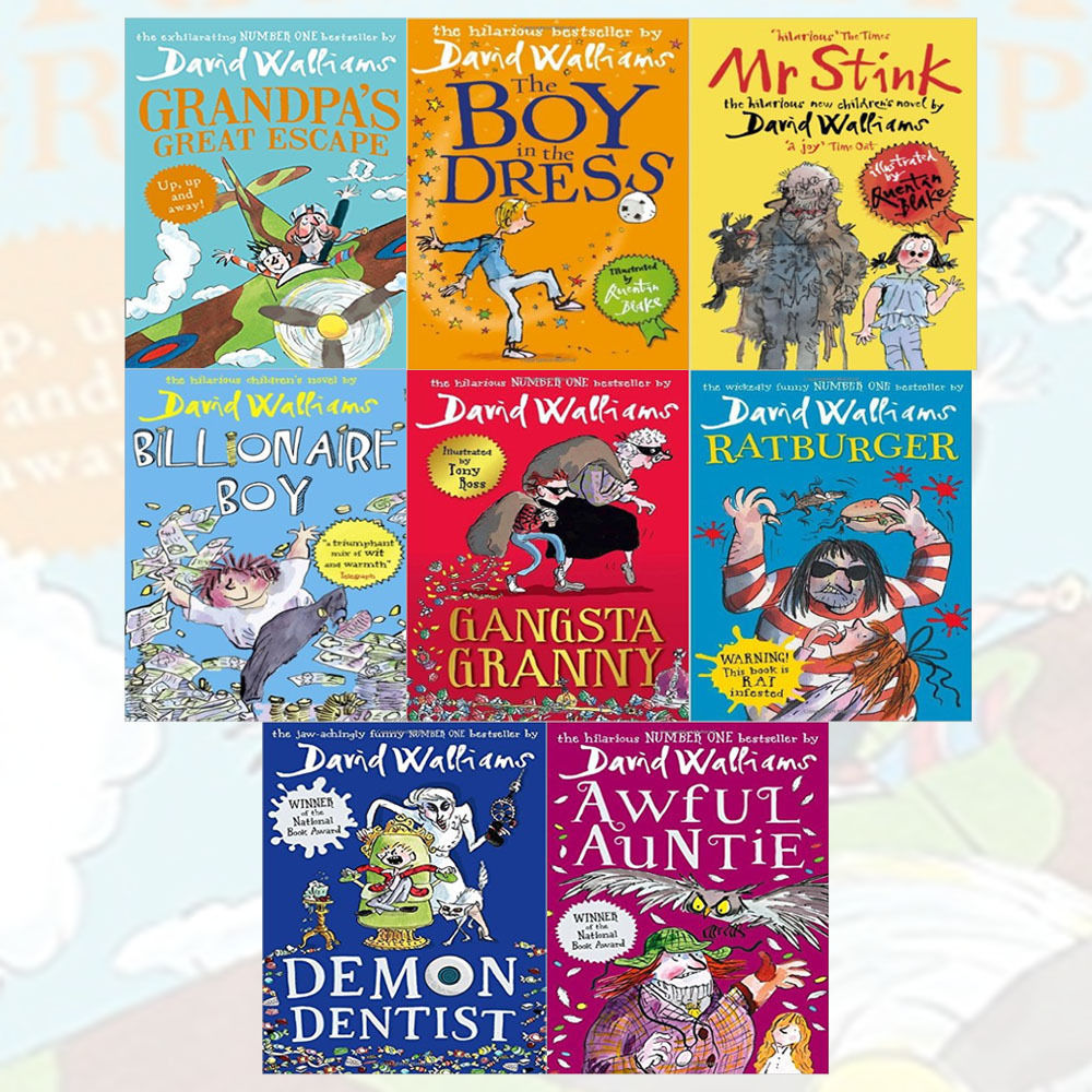 The World of David Walliams: The Biggest Box Set [8 Paperback Book Set] Book HarperCollins   
