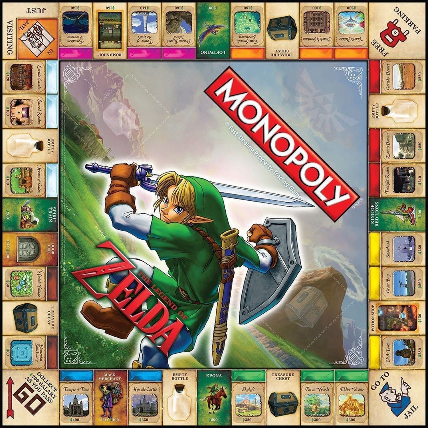 The Legend Of Zelda Collector's Edition Monopoly [Board Game, 2-6 Players] Board Game Hasbro   