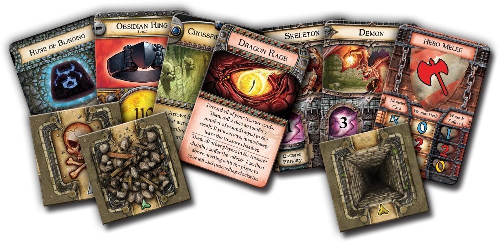 DungeonQuest - Revised Edition [Board Game, 1-4 Players] Board Game Fantasy Flight Games   