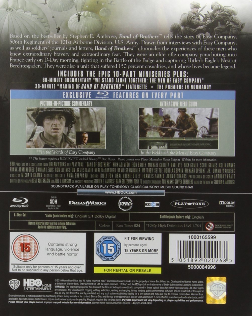 Band of Brothers: The Complete Series SteelCase [Blu-Ray Box Set] DVDs & Blu-Rays Dreamworks   