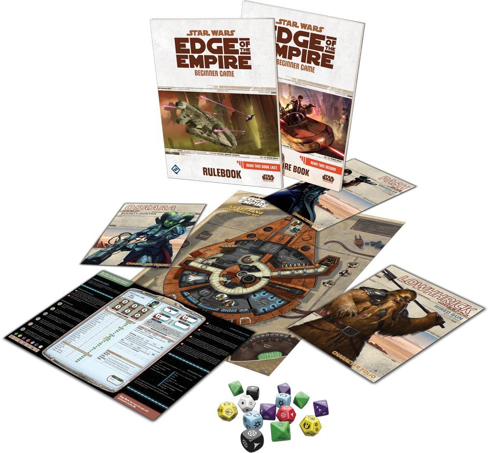 Star Wars: Edge of the Empire - Beginner Game [RPG Style Game, 3-5 Players] Board Game Fantasy Flight Games   