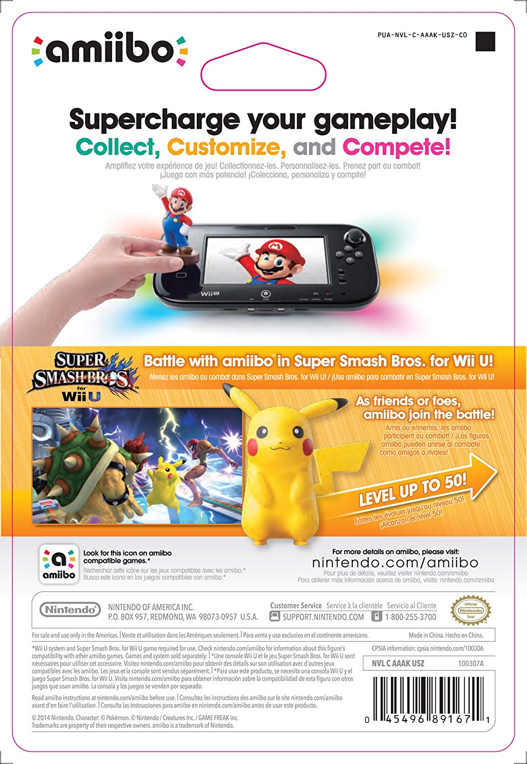 Pokemon Pikachu Amiibo - Super Smash Bros. Series [Nintendo Accessory] Nintendo Accessories Nintendo