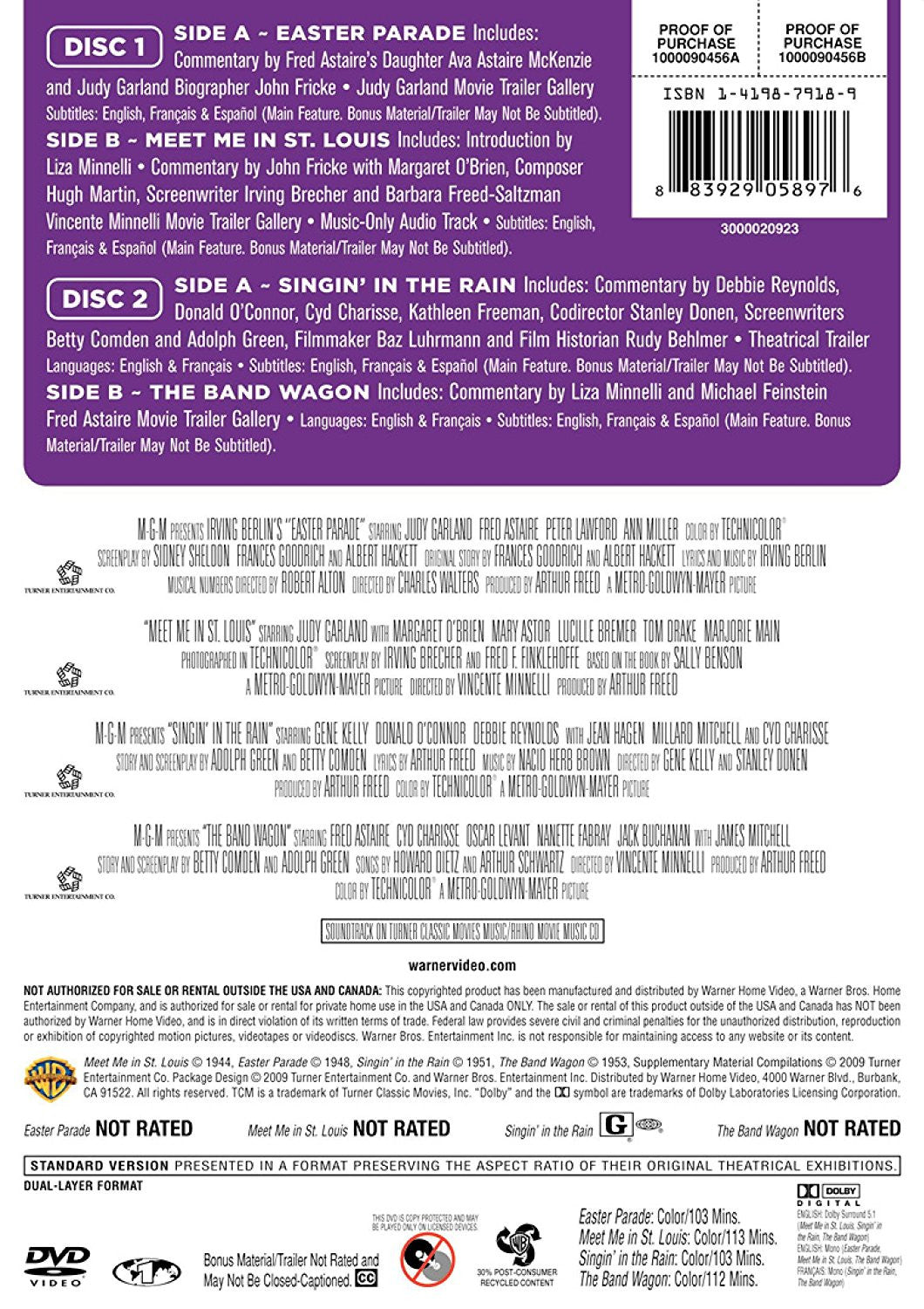 TCM Greatest Classic Films Collection: American Musicals [DVD Box Set] DVDs & Blu-Rays Warner Bros.   