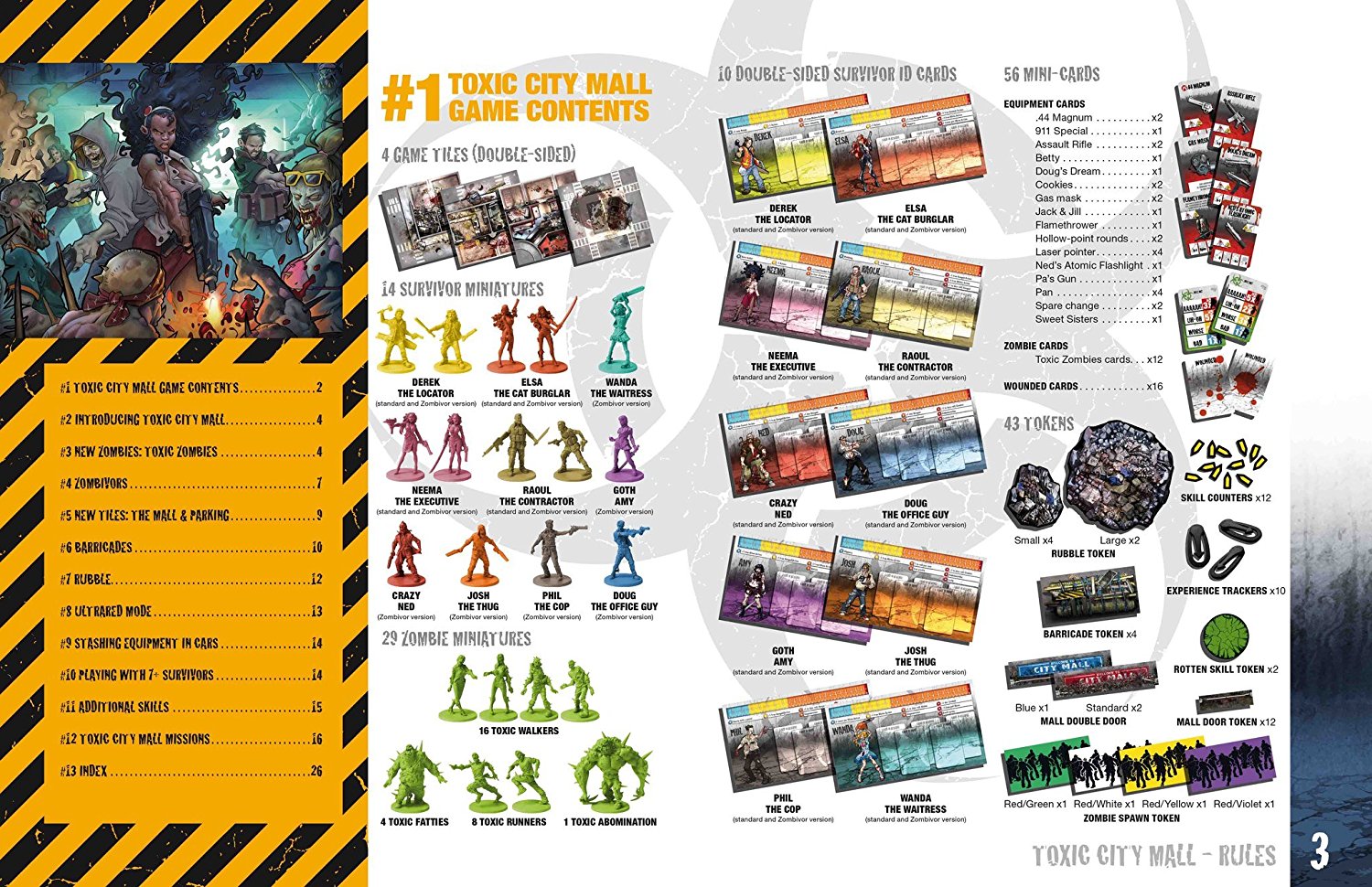 Zombicide: Toxic City Mall Expansion [Board Game, 1-6 Players] Board Game Cool Mini or Not   