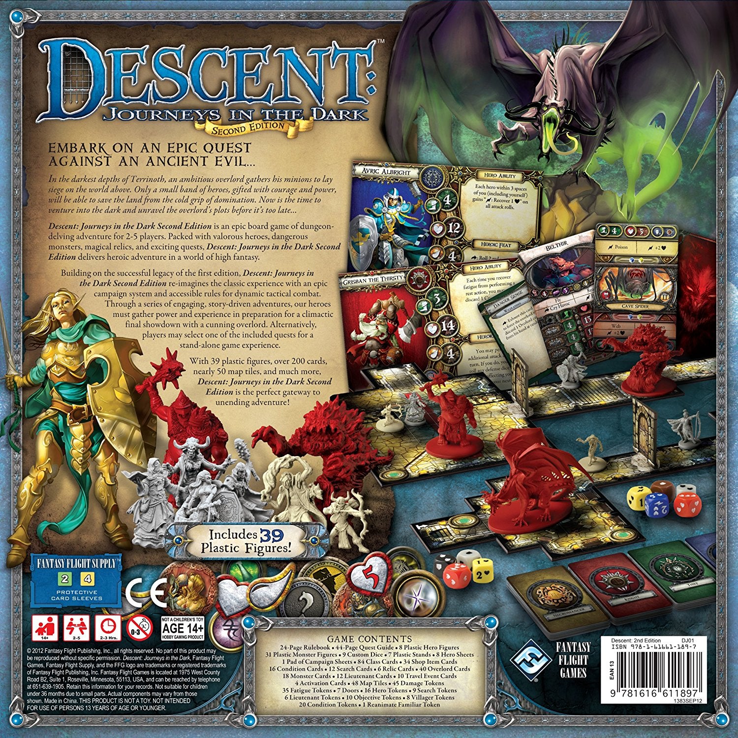 Descent: Journeys in the Dark - Second Edition [Board Game, 2-5 Players] Board Game Fantasy Flight Games   