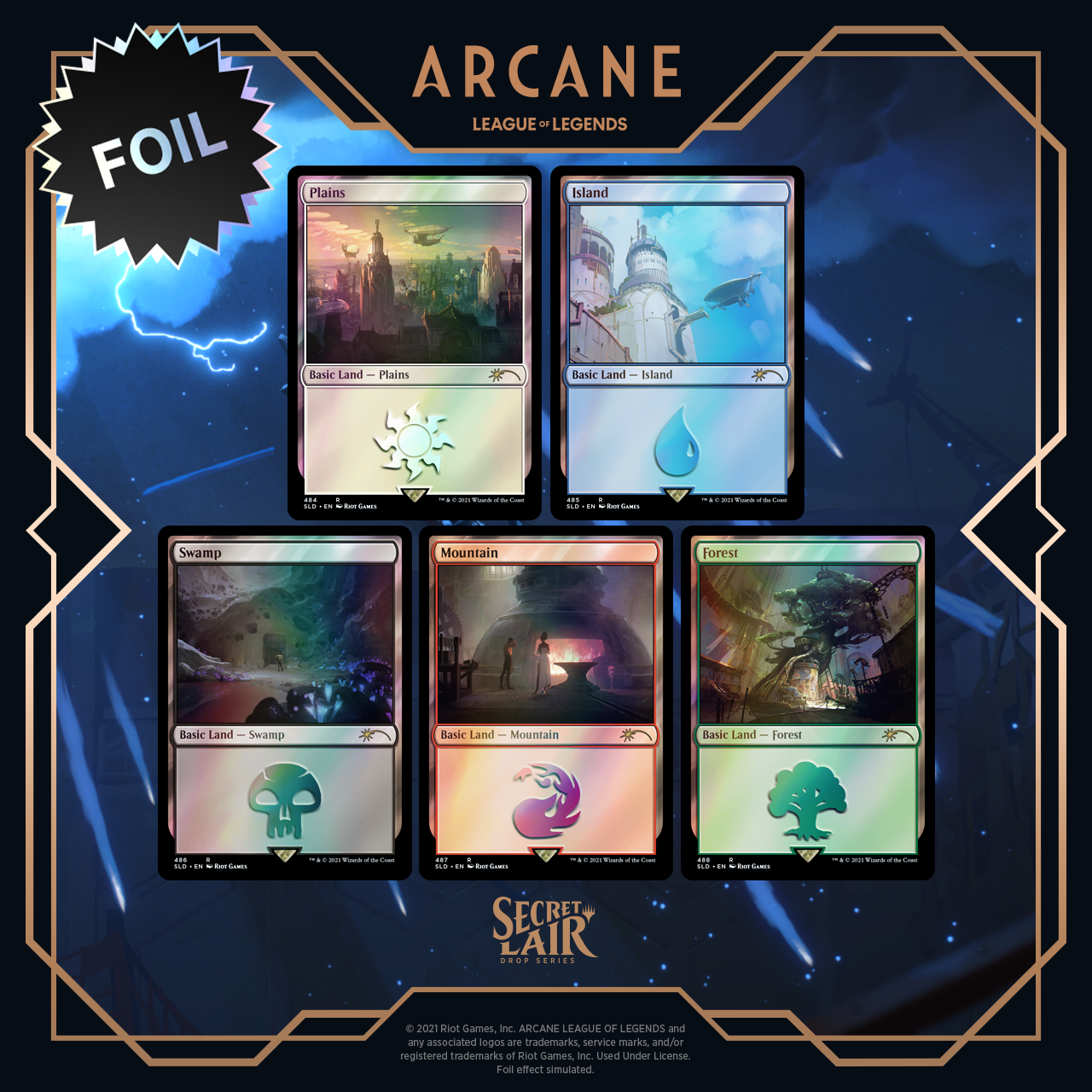 Magic: The Gathering TCG: Secret Lair - Arcane Lands (Foil) Card Game Wizards of the Coast