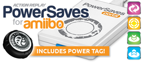 Datel Action Replay PowerSaves for All Amiibo Characters: Boosts & Cheats - White + Power Tag [Nintendo Switch Wii Wii U 3DS Accessory] Nintendo Accessories Datel   