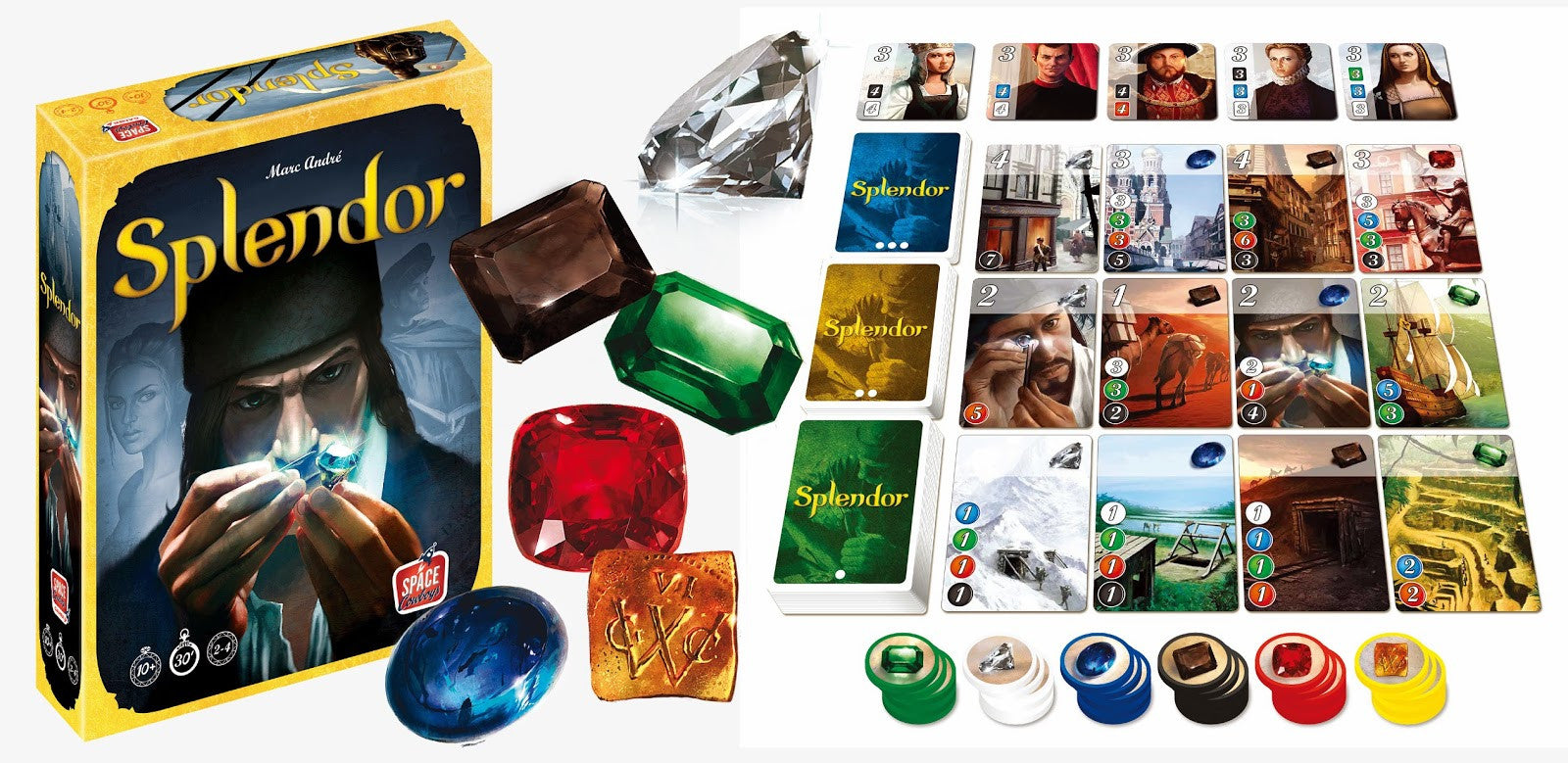 Splendor [Board Game, 2-4 Players] Board Game Asmodee   