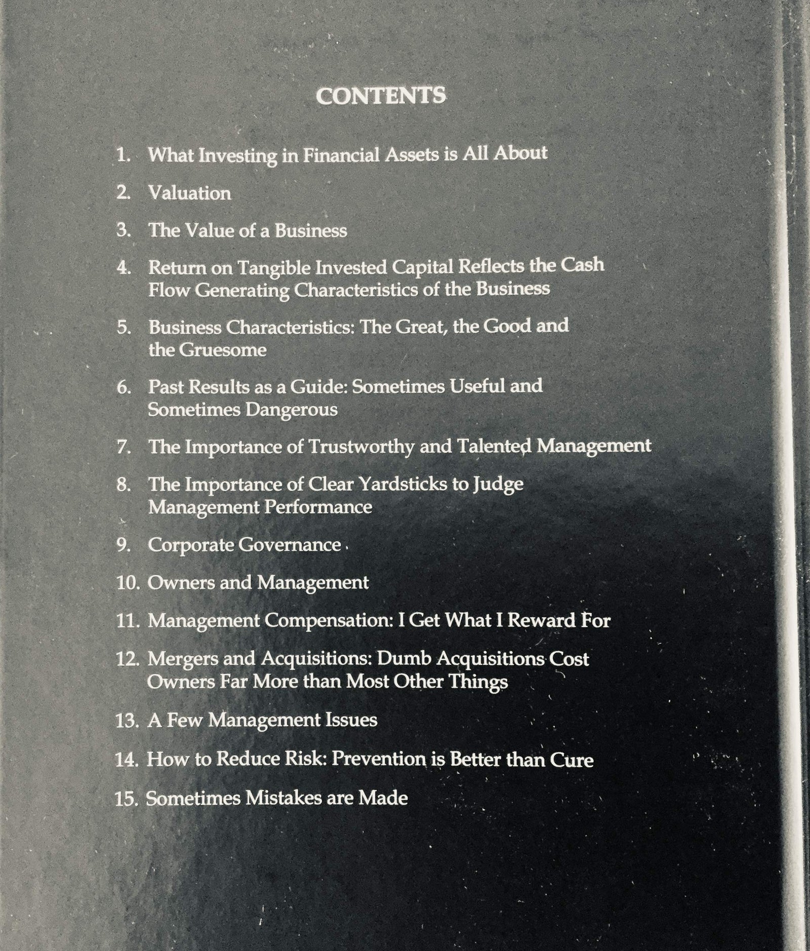 A Few Lessons for Investors and Managers From Warren Buffett [Hardcover Book] Book PCA Publishing   