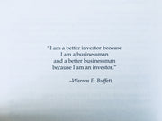 A Few Lessons for Investors and Managers From Warren Buffett [Hardcover Book] Book PCA Publishing   