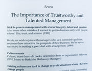 A Few Lessons for Investors and Managers From Warren Buffett [Hardcover Book] Book PCA Publishing   