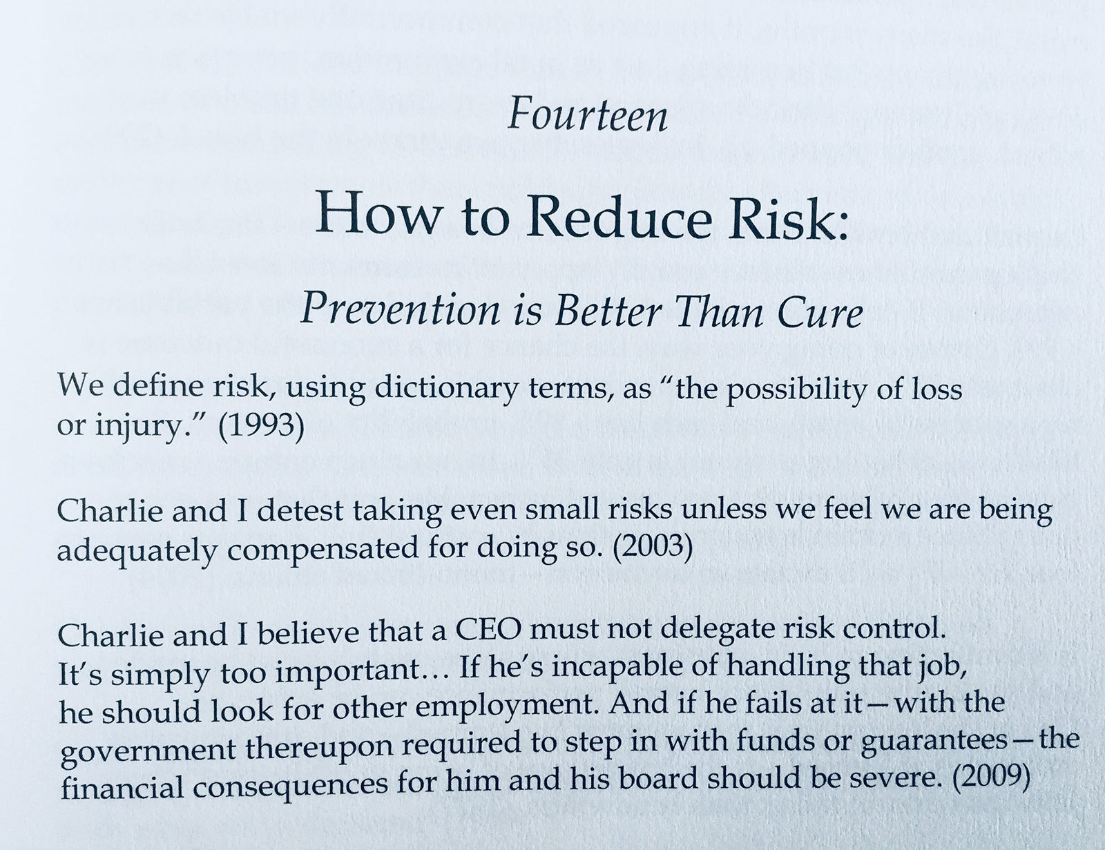 A Few Lessons for Investors and Managers From Warren Buffett [Hardcover Book] Book PCA Publishing   