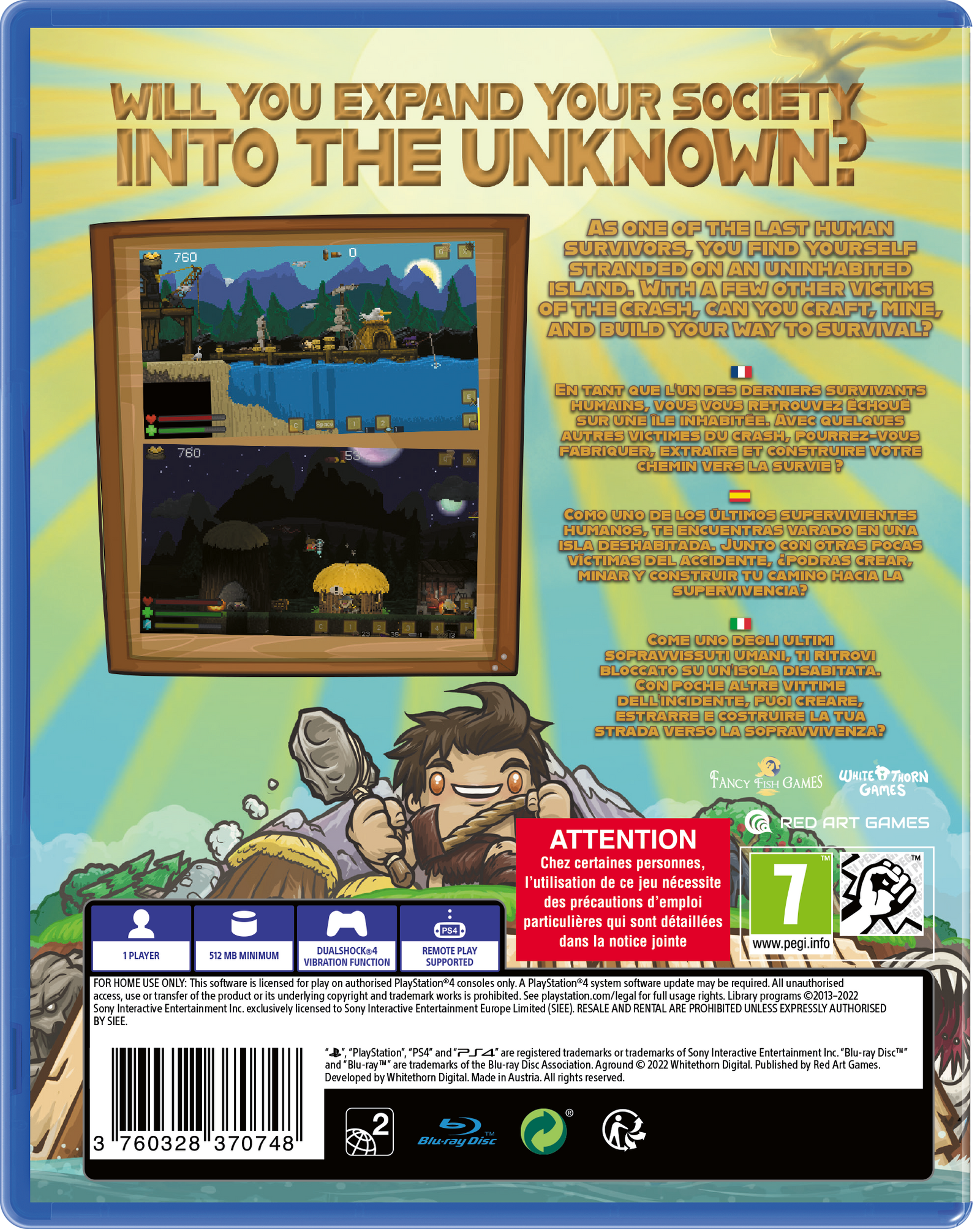 Aground [PlayStation 4] PlayStation 4 Video Game Red Art Games   