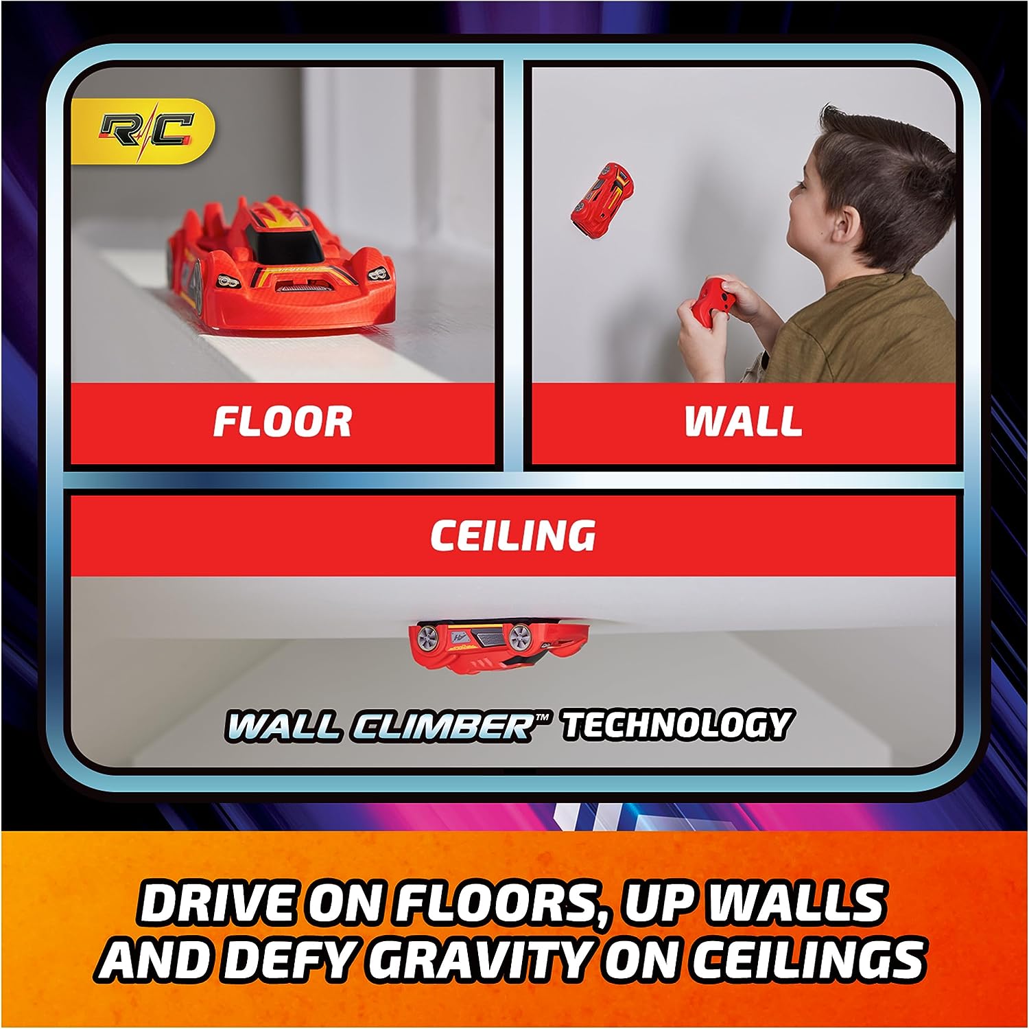 Air Hogs Zero Gravity Sprint Wall Climber Remote Control Car Toys & Games Air Hogs   