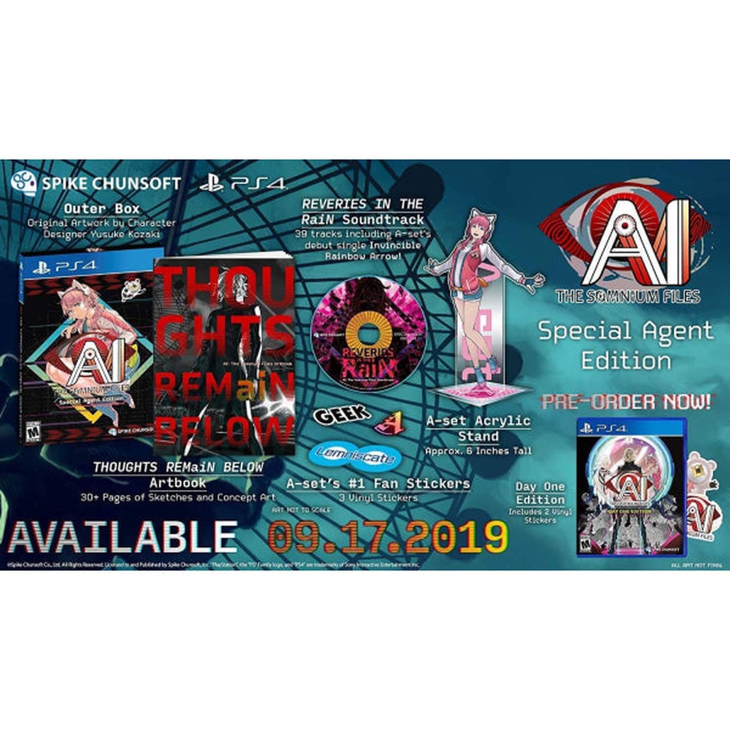 AI: The Somnium Files - Limited Edition [PlayStation 4] PlayStation 4 Video Game Spike Chunsoft
