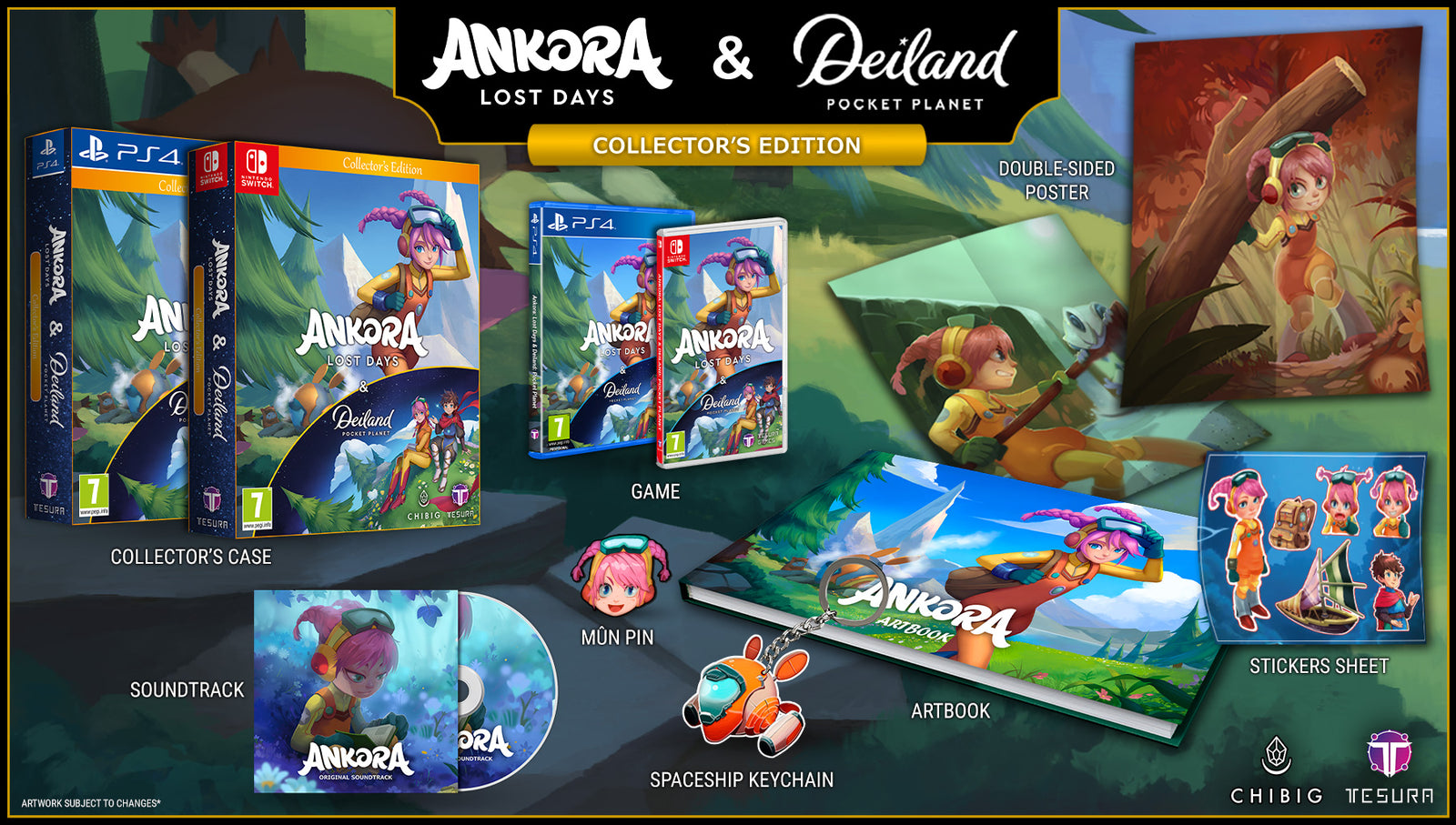 Ankora: Lost Days & Deiland: Pocket Planet - Collector's Edition [PlayStation 4] PlayStation 4 Video Game Tesura Games   
