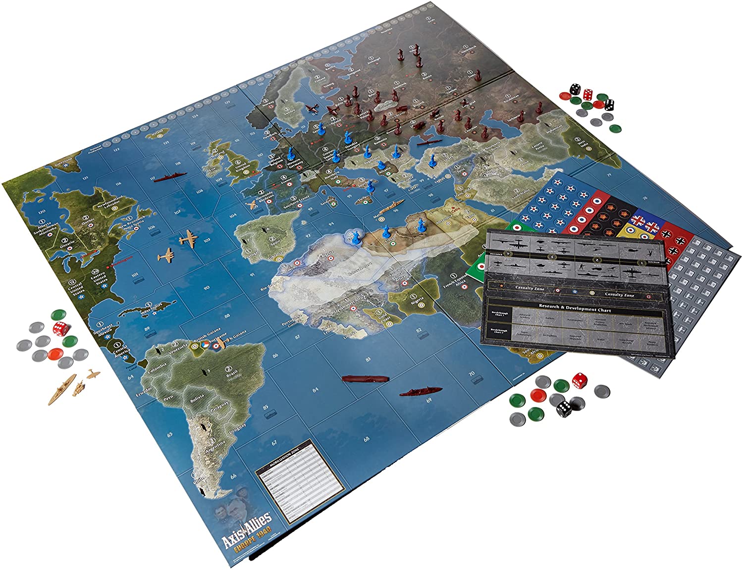Axis & Allies Europe 1940 - 2nd Edition [Board Game, 2-6 Players] Board Game Avalon Hill Games   