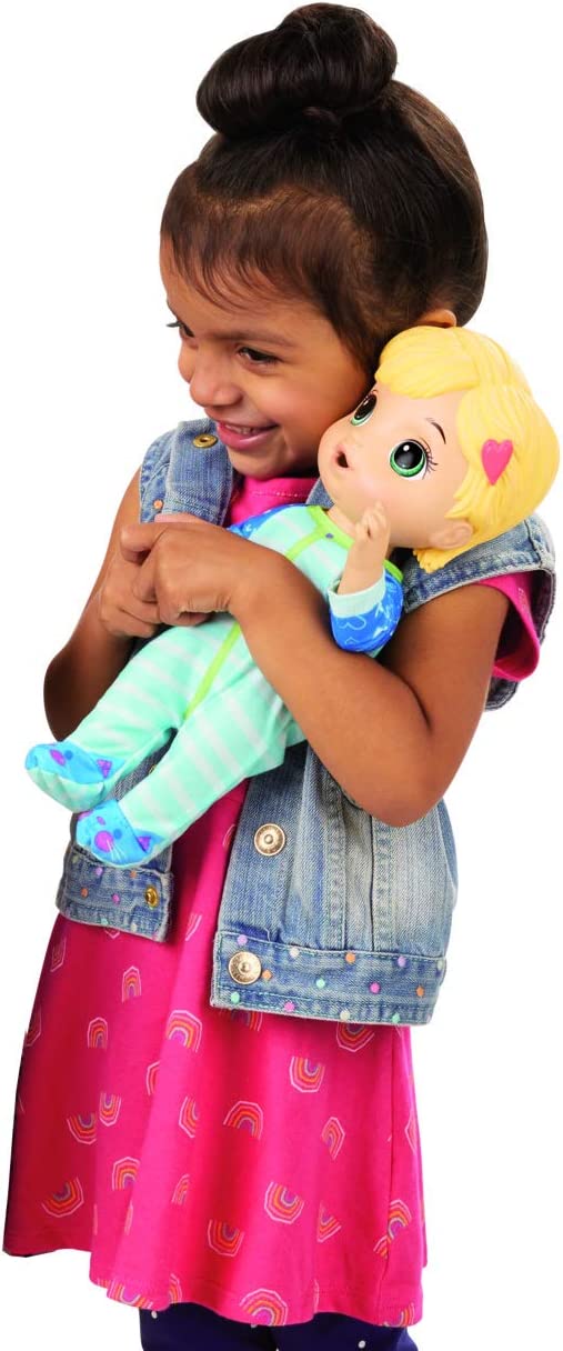 Baby Alive Mix My Medicine Baby Doll, Blonde Hair, Kitty-Cat Pajamas Toys & Games Hasbro
