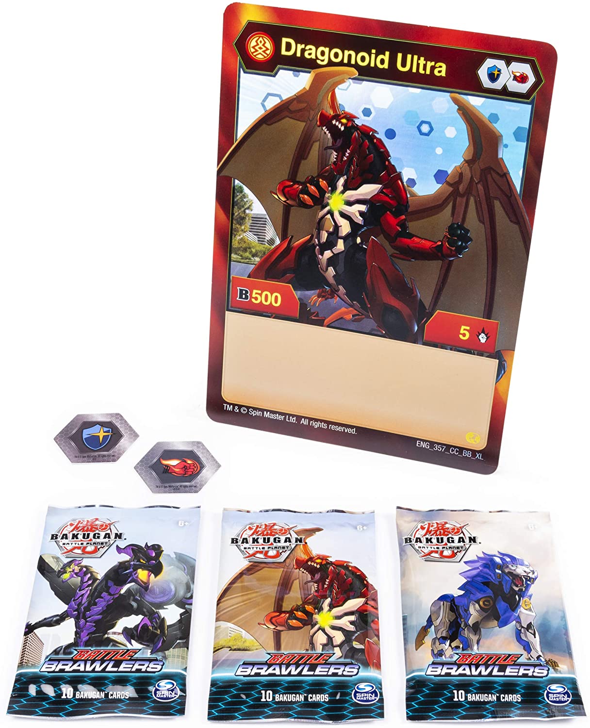 Bakugan TCG: Deluxe Battle Brawlers Card Collection with Jumbo Foil Dragonoid Ultra Card Card Game Spin Master   