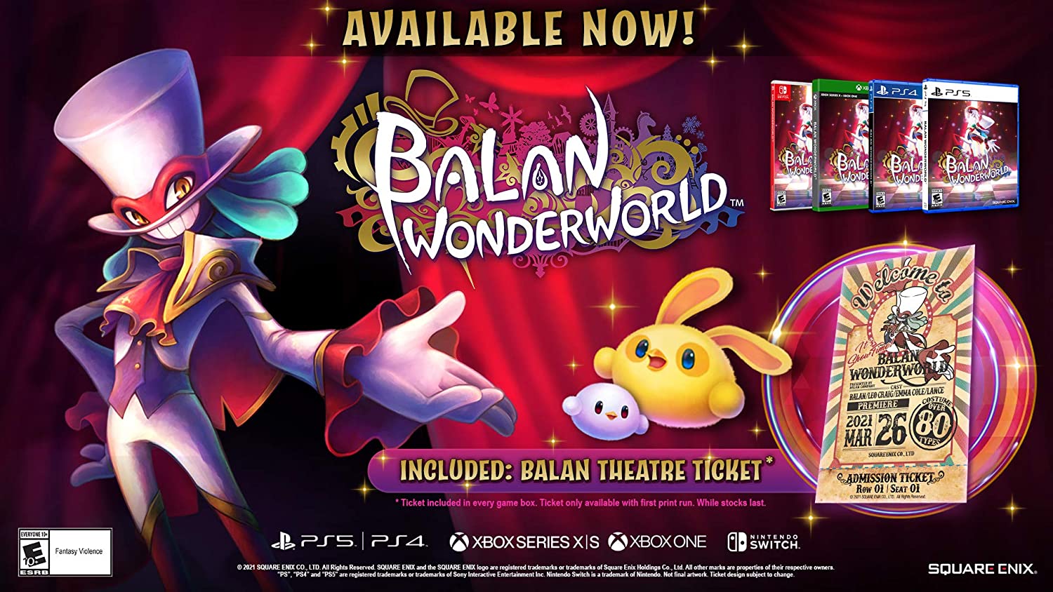 Balan Wonderworld [Nintendo Switch] Nintendo Switch Video Game Square Enix   