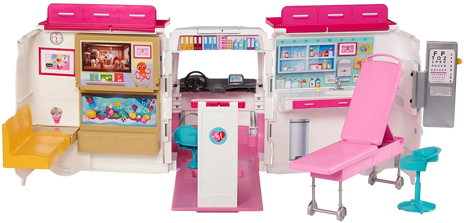 Barbie Care Clinic - Ambulance and Hospital Playset Toys & Games Mattel