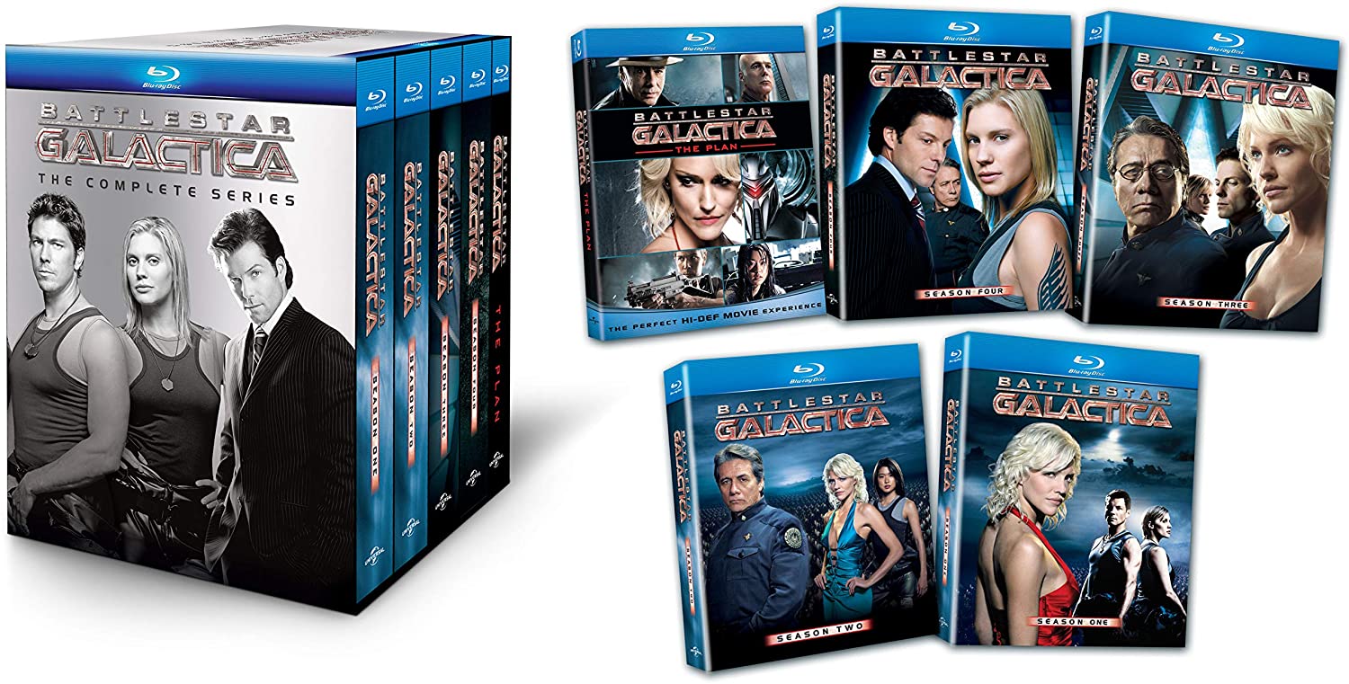 Battlestar Galactica: The Complete Series - Seasons 1-4 [Blu-Ray Box Set] DVDs & Blu-Rays Universal Studios   