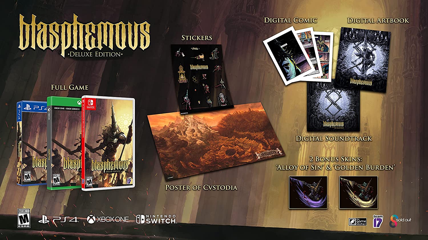 Blasphemous - Deluxe Edition [Nintendo Switch] Nintendo Switch Video Game Sold Out   