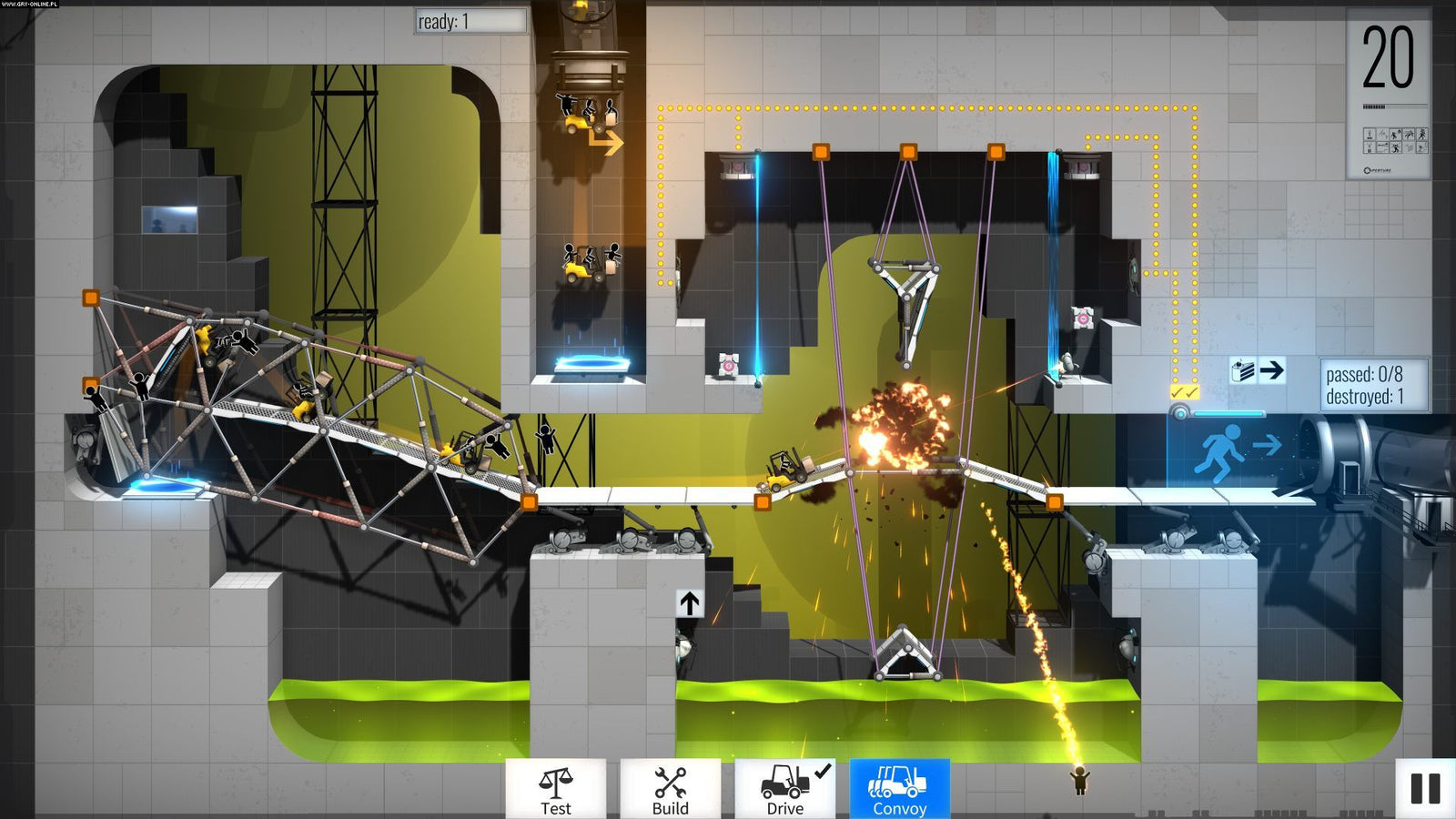 Bridge Constructor Portal [PlayStation 4] PlayStation 4 Video Game Nighthawk Interactive