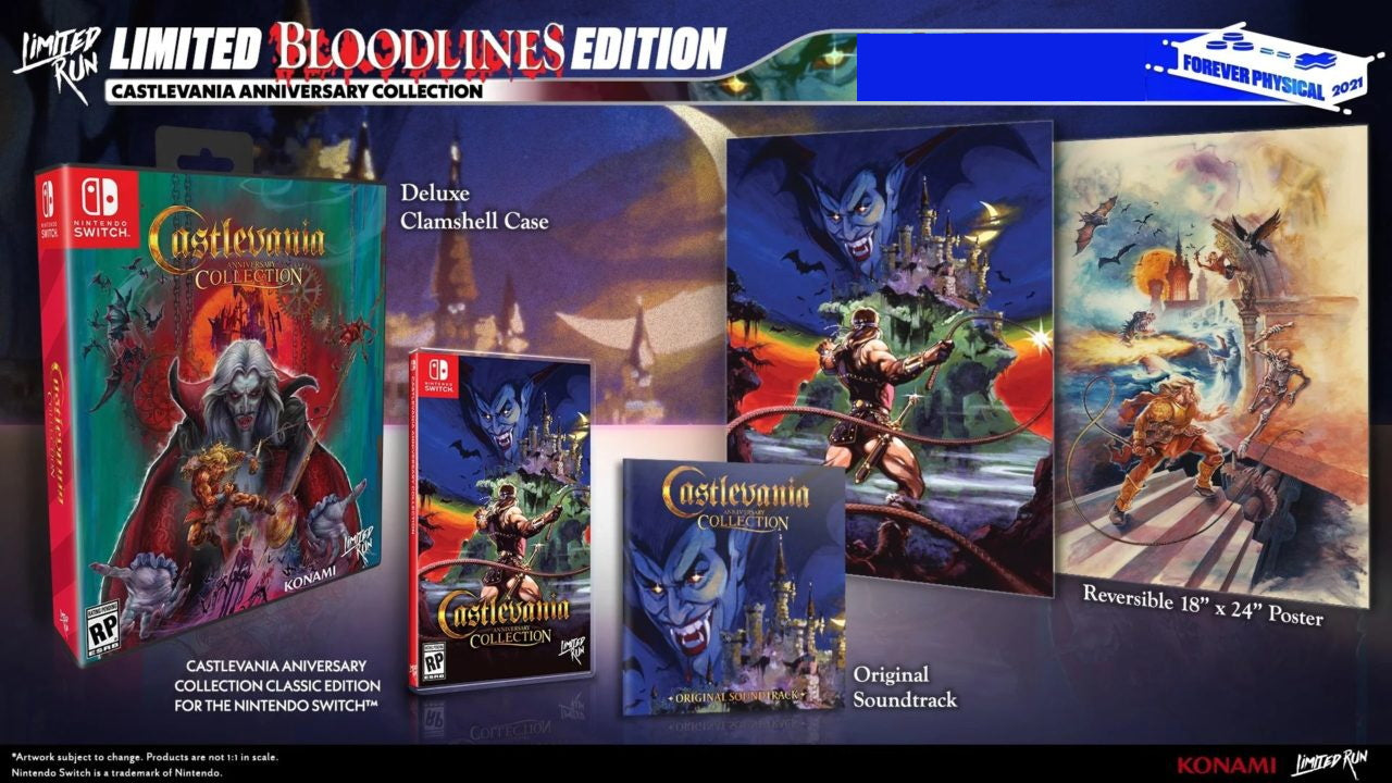 Castlevania Anniversary Collection - Bloodlines Edition - Limited Run #106 [Nintendo Switch] Nintendo Switch Video Game Limited Run Games   