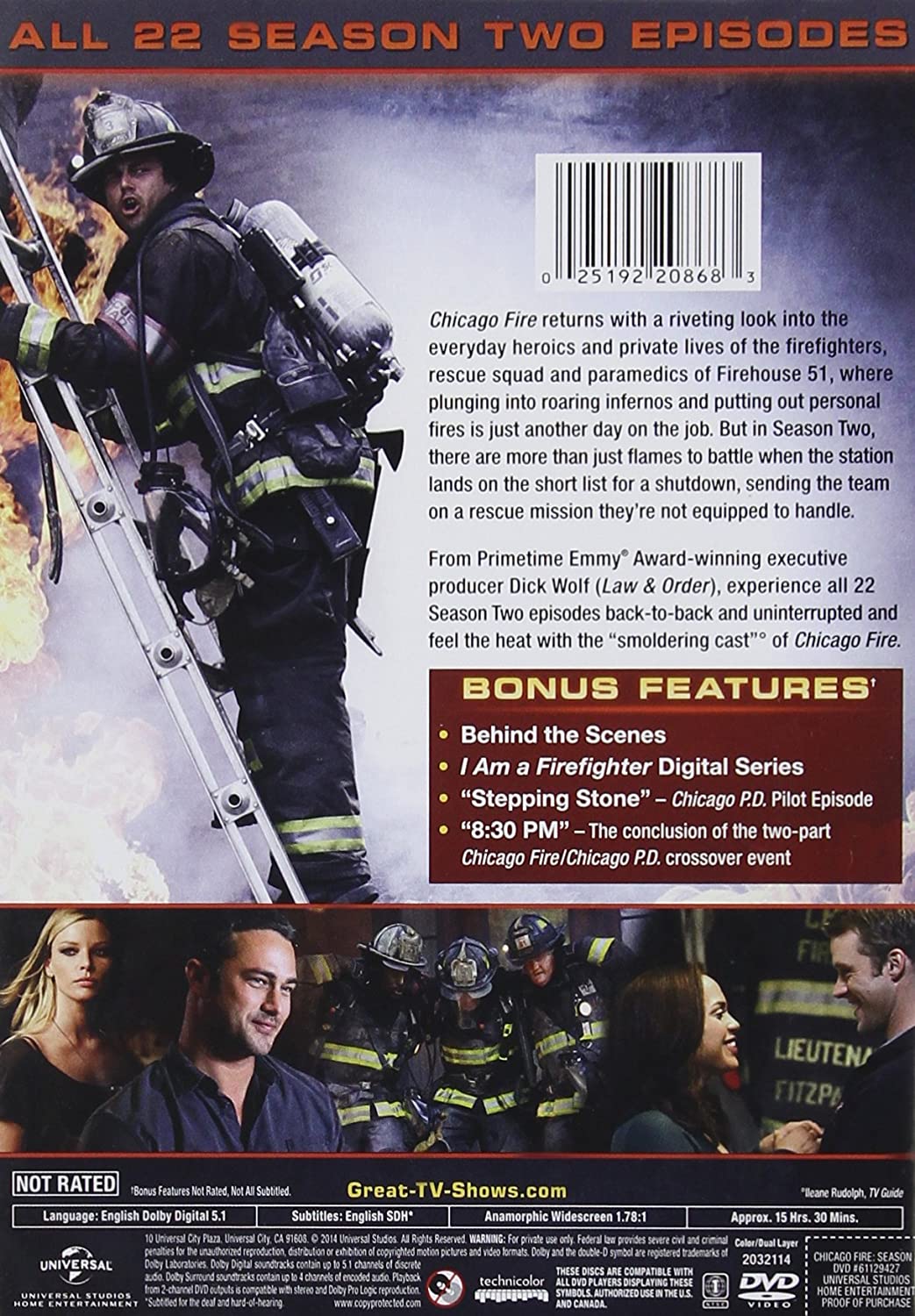Chicago Fire: Season Two [DVD Box Set] DVDs & Blu-Rays Universal Pictures   