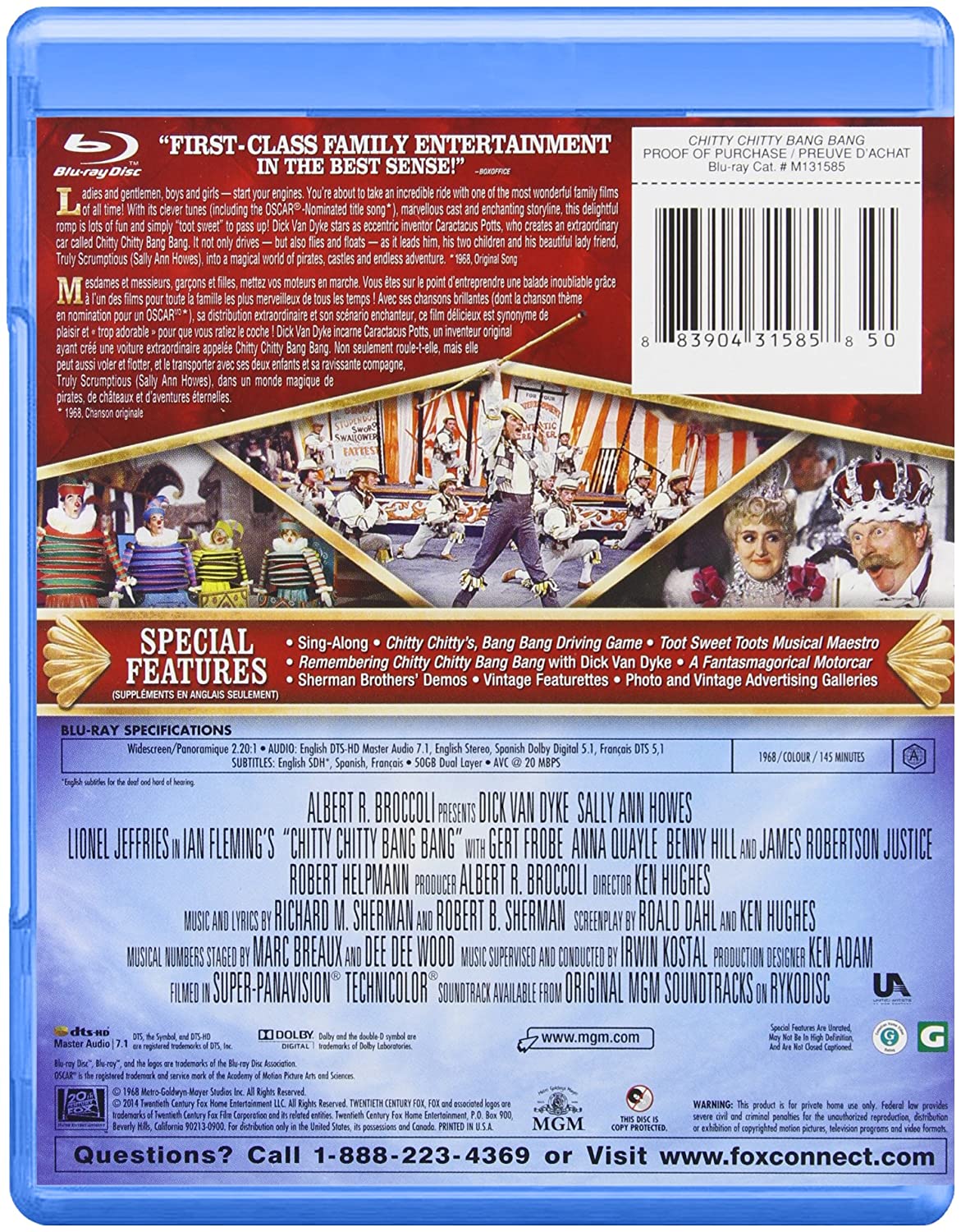 Chitty Chitty Bang Bang [Blu-ray] DVDs & Blu-Rays MGM   