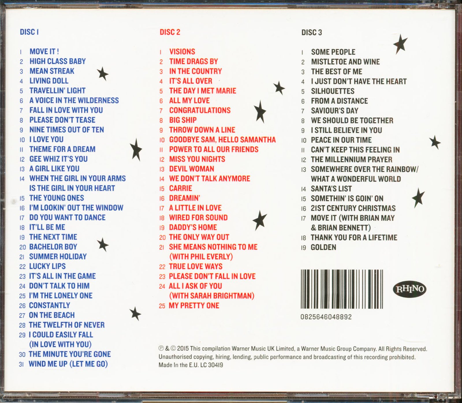 Cliff Richard - 75 At 75 [Audio CD] Audio CD/Vinyl Warner Bros.   
