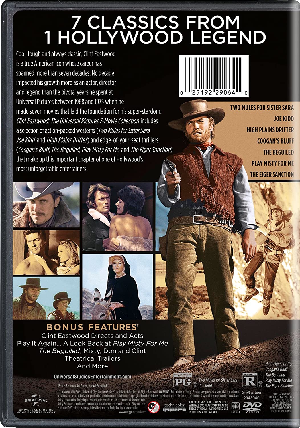 Clint Eastwood: The Universal Pictures 7-Movie Collection [DVD Box Set] DVDs & Blu-Rays Universal Pictures   