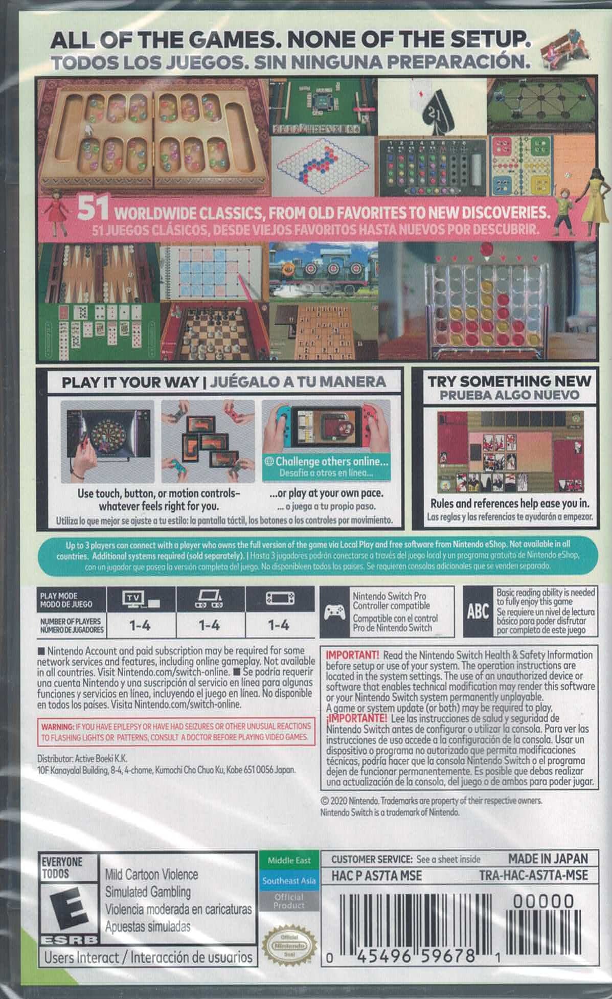 Clubhouse Games: 51 Worldwide Classics [Nintendo Switch] Nintendo Switch Video Game Nintendo   