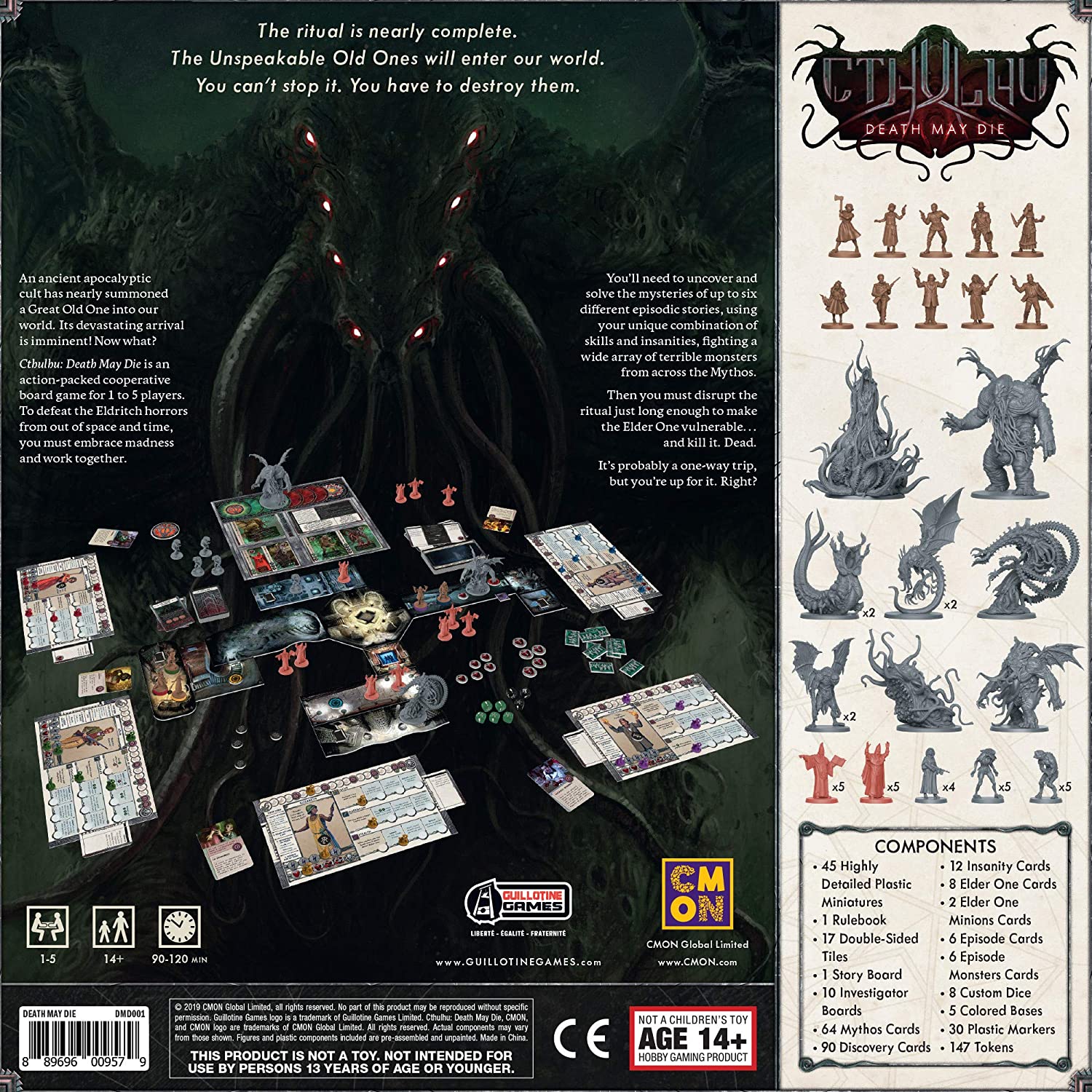 Cthulhu: Death May Die [Board Game, 1-5 Players] Board Game Guillotine Games   