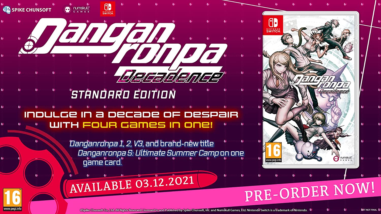 Danganronpa Decadence [Nintendo Switch] Nintendo Switch Video Game Spike Chunsoft   
