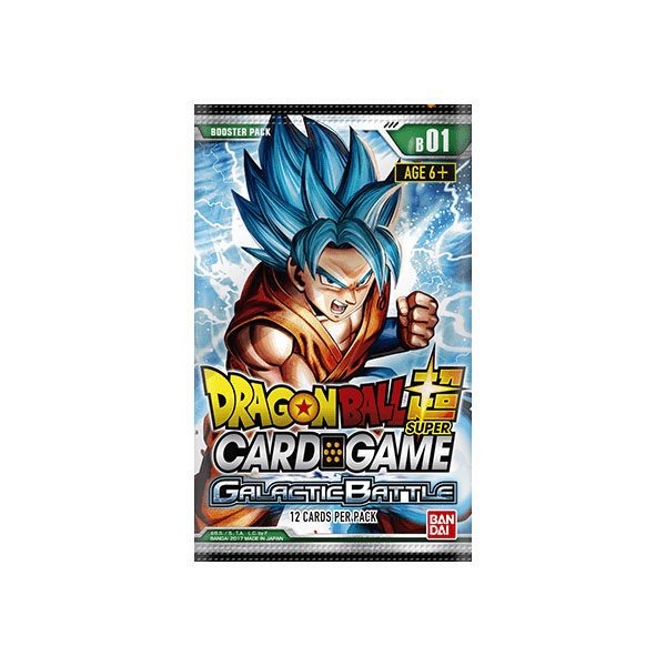 Dragon Ball Super TCG: Galactic Battle Booster Box - Series 1 - 24 Packs Card Game Bandai Namco   