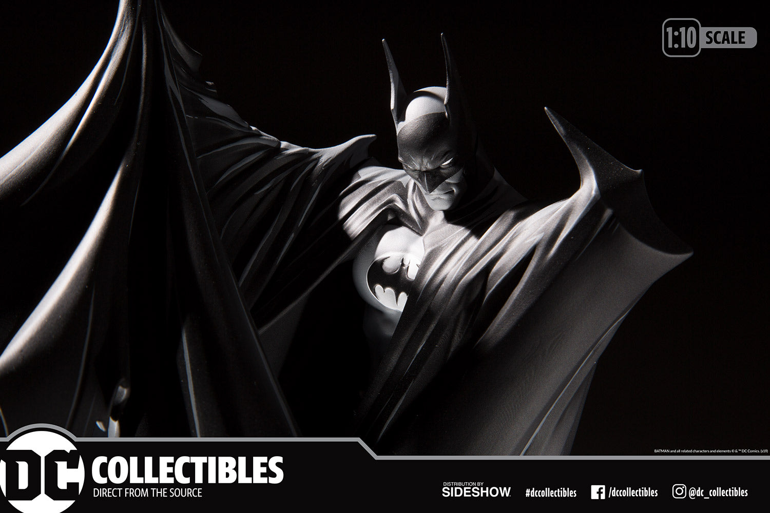 DC Collectibles: Batman Black and White by Todd McFarlane - Version 2 Deluxe Statue (DC906654) Toys & Games DC Collectibles