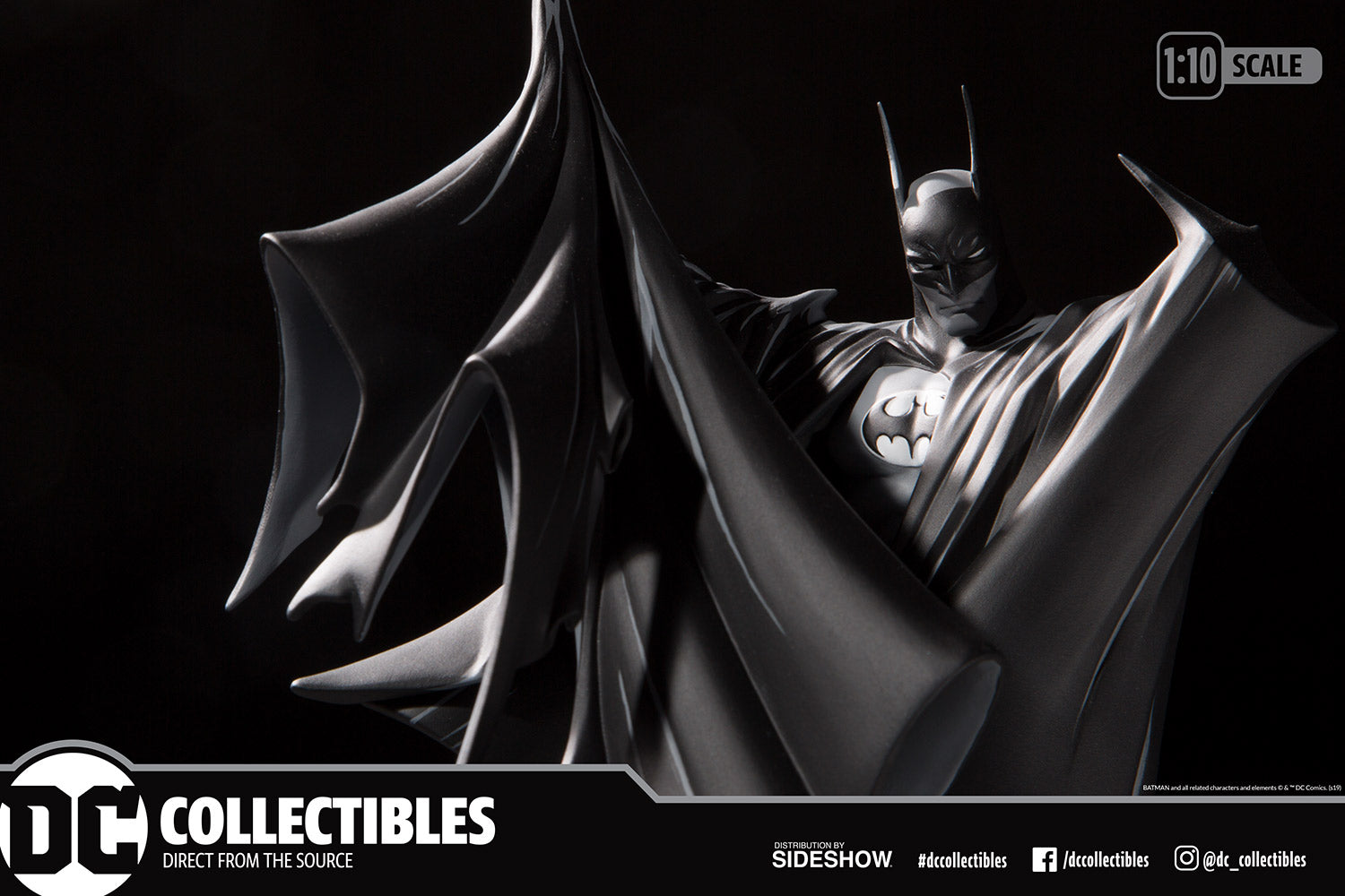 DC Collectibles: Batman Black and White by Todd McFarlane - Version 2 Deluxe Statue (DC906654) Toys & Games DC Collectibles