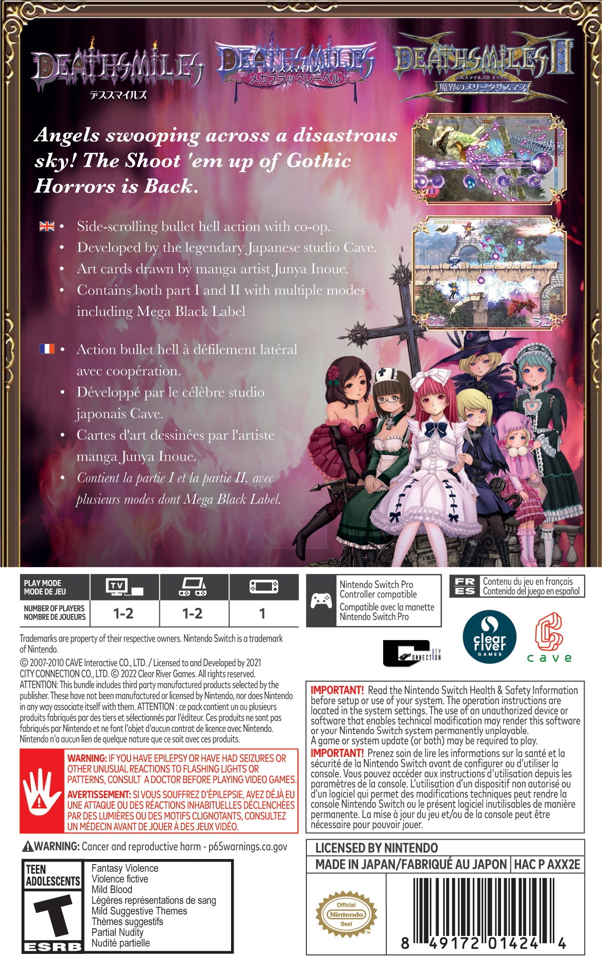 Deathsmiles I & II [Nintendo Switch] Nintendo Switch Video Game Clear River Games   