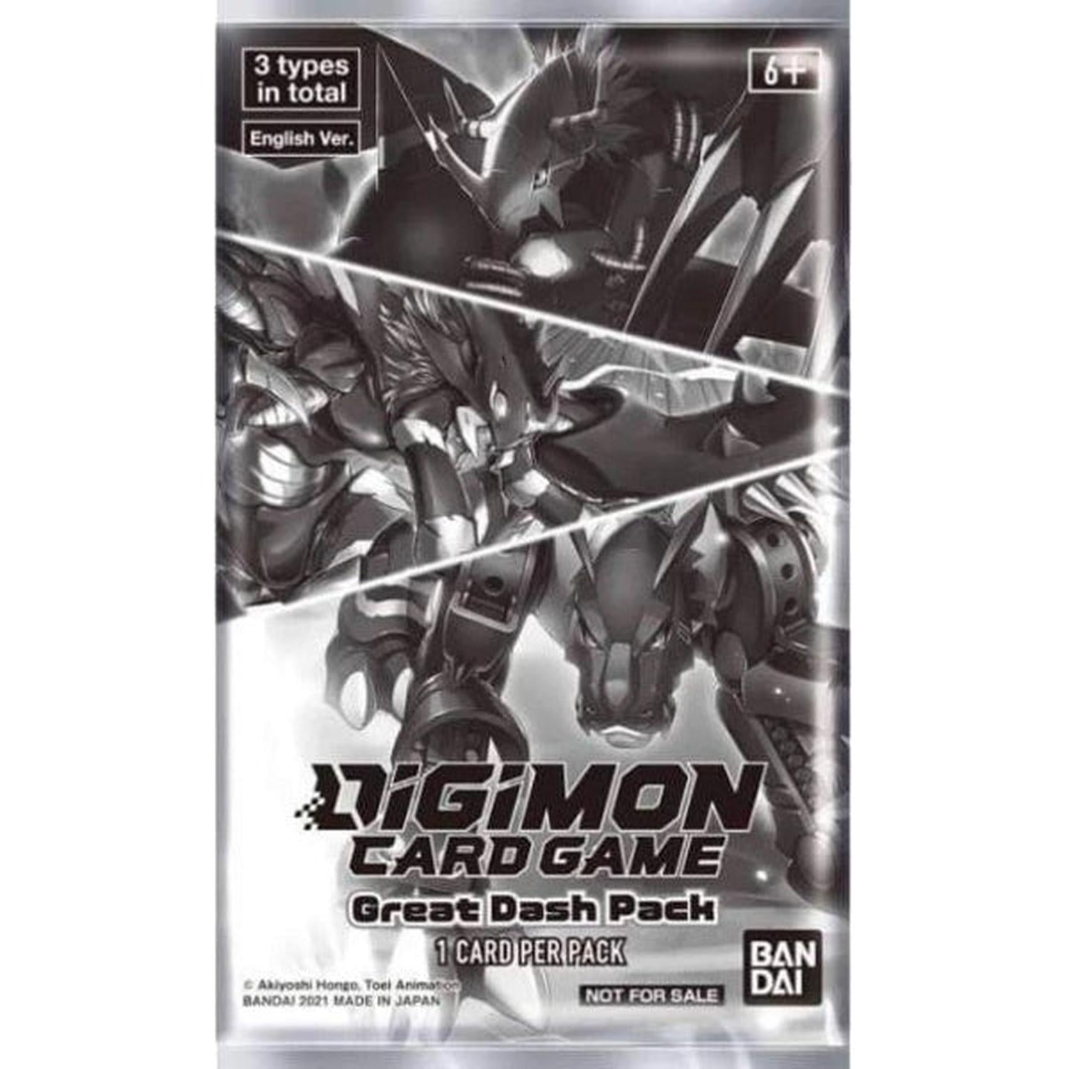 Digimon Card Game: Great Dash Pack - 1 Card Per Pack Card Game Bandai Namco   