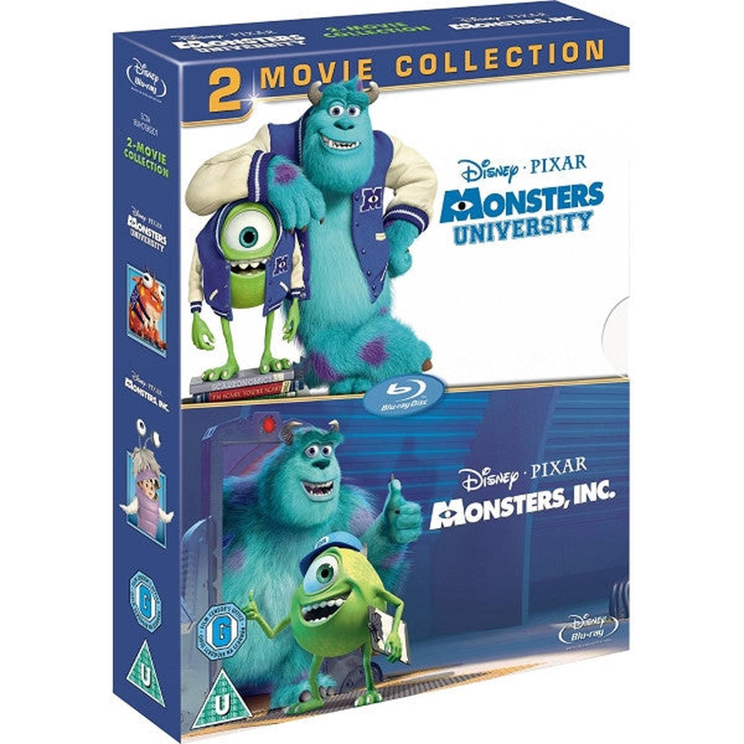 Disney Pixar Monsters University and Monsters, Inc. [Blu-Ray 2-Movie Collection] DVDs & Blu-Rays Disney   