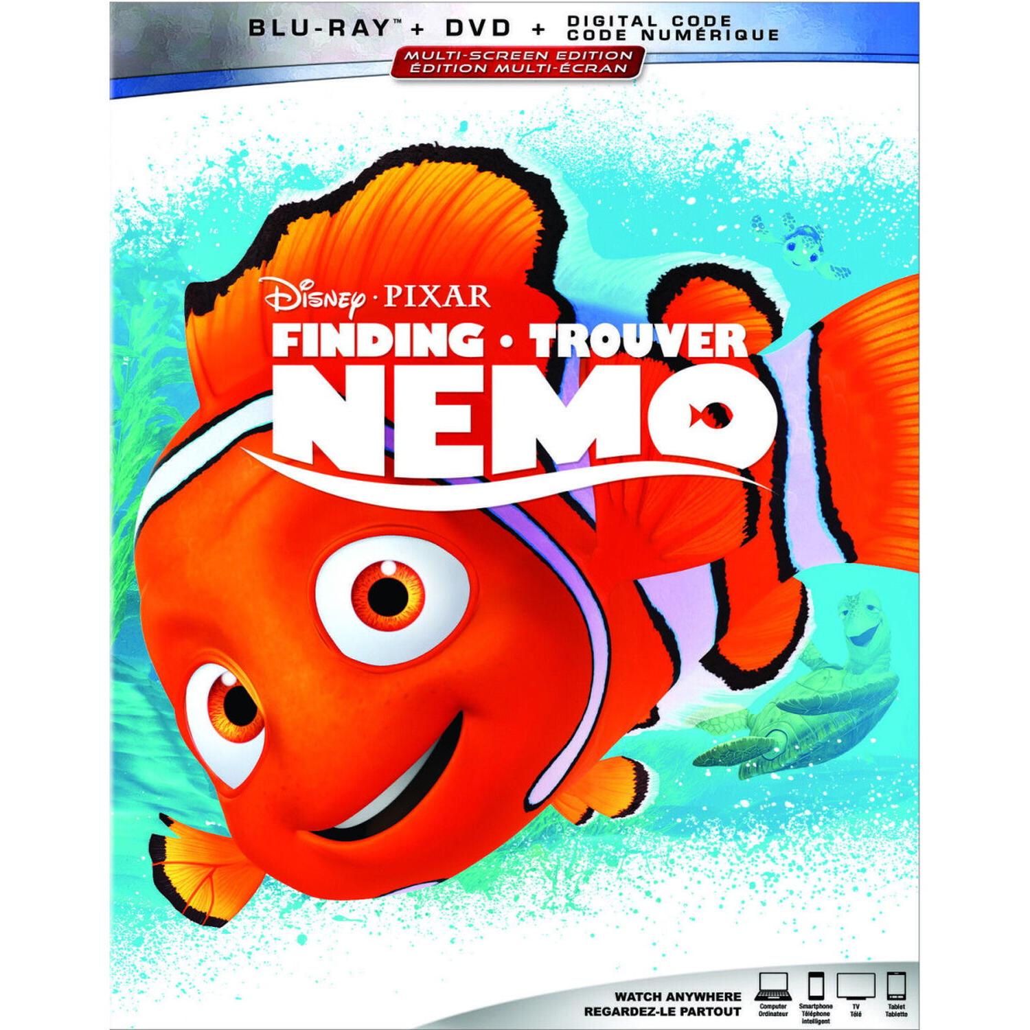 Disney Pixar's Finding Nemo [Blu-ray + DVD + Digital] DVDs & Blu-Rays Disney   