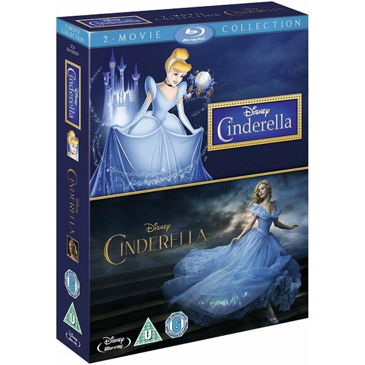 Disney's Cinderella & Cinderella - Live Action [Blu-Ray 2-Movie Collection] DVDs & Blu-Rays Disney   