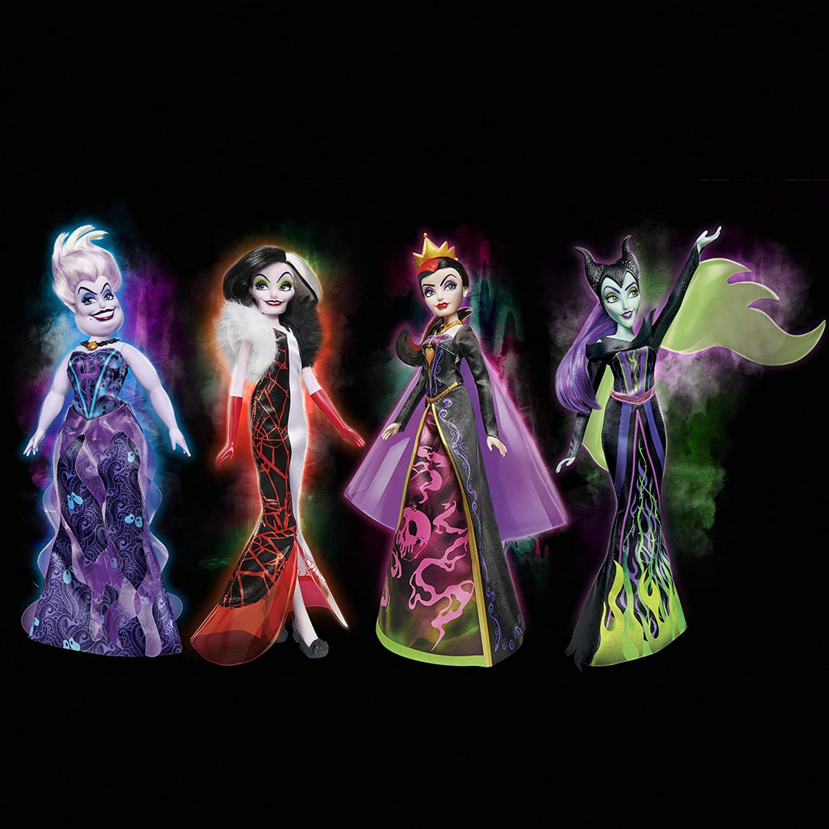 Disney Villains Black and Brights Collection - Fashion Doll 4 Pack Toys & Games Hasbro