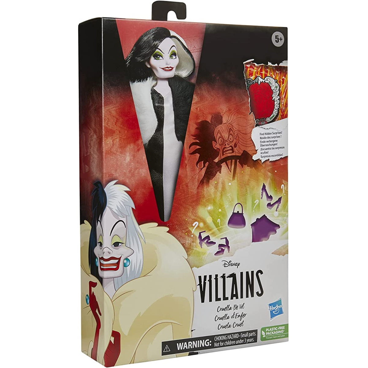 Disney Villains Cruella De Vil Fashion Doll Toys & Games Hasbro